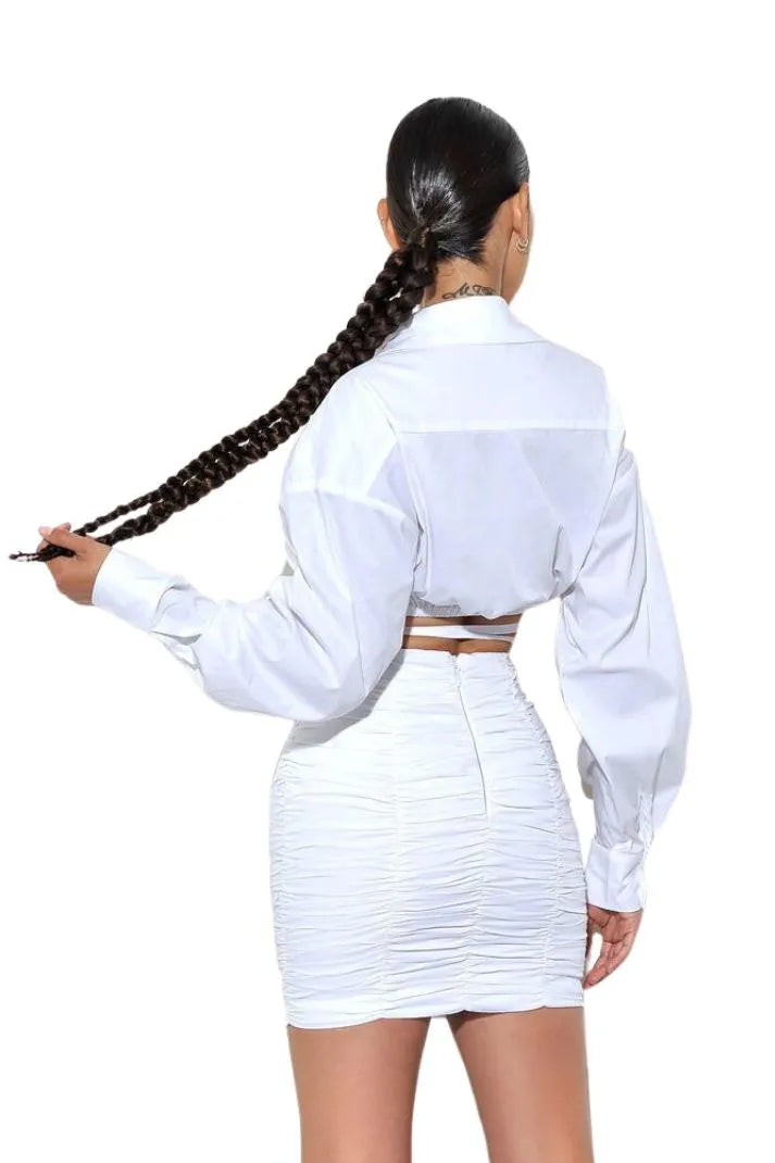 WHITE HAZE SKIRT