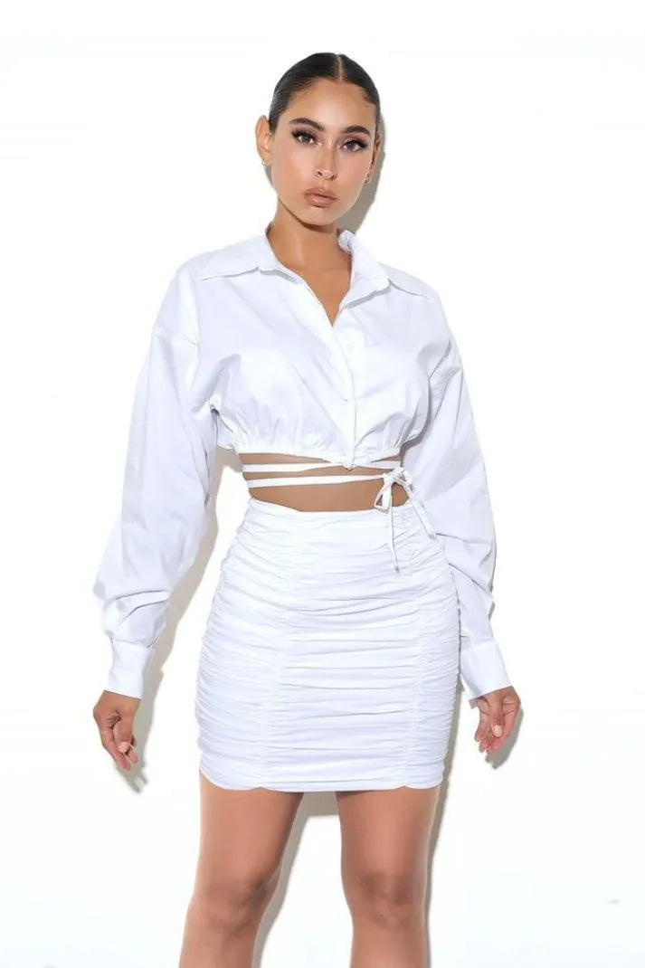 WHITE HAZE SKIRT