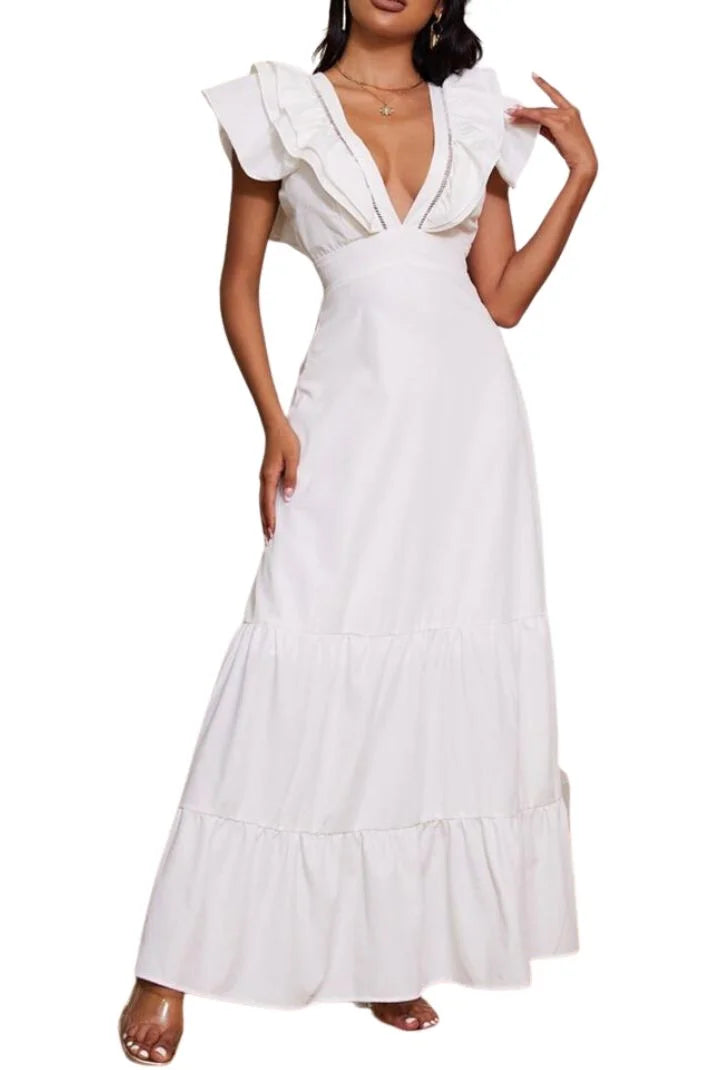 CLARA DRESS WHITE - Be My Valentina Collection