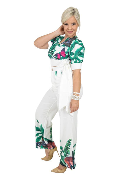 TROPICAL PANTS SET