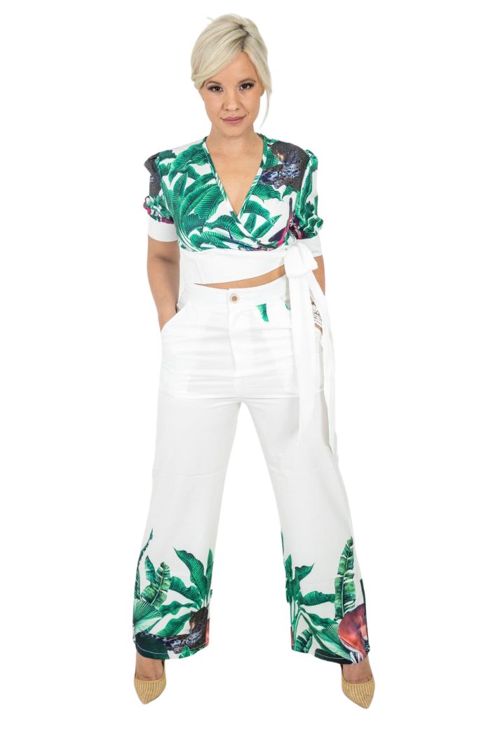 TROPICAL PANTS SET